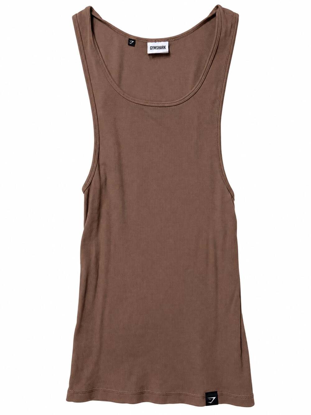 Gymshark Tank Top Size L Brown Ribbed